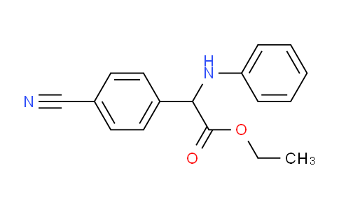 CAS No. 40577-15-9, ethyl 2-(4-cyanophenyl)-2-(phenylamino)acetate