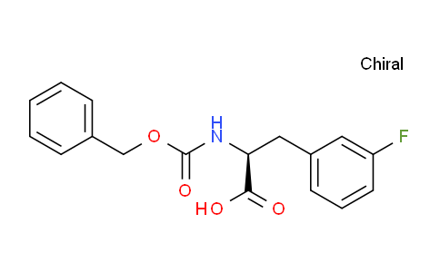CAS No. 49759-64-0, (S)-2-(((Benzyloxy)carbonyl)amino)-3-(3-fluorophenyl)propanoic acid