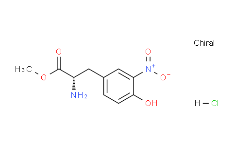 CAS No. 54996-28-0, methyl (S)-2-amino-3-(4-hydroxy-3-nitrophenyl)propanoate hydrochloride