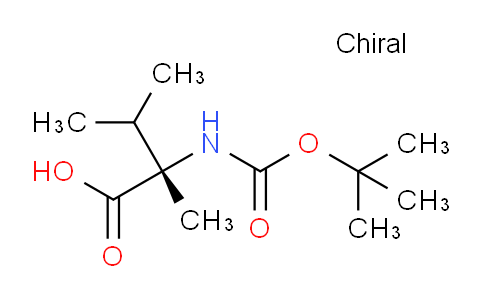 CAS No. 53940-90-2, (S)-2-((tert-Butoxycarbonyl)amino)-2,3-dimethylbutanoic acid