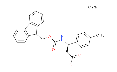 CAS No. 479064-98-7, (R)-3-((((9H-fluoren-9-yl)methoxy)carbonyl)amino)-3-(p-tolyl)propanoic acid