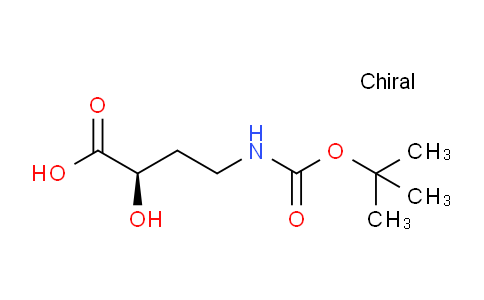 CAS No. 496918-28-6, (R)-4-((tert-butoxycarbonyl)amino)-2-hydroxybutanoic acid
