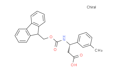 CAS No. 501015-27-6, (S)-3-((((9H-fluoren-9-yl)methoxy)carbonyl)amino)-3-(m-tolyl)propanoic acid