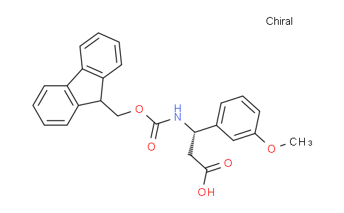 CAS No. 501015-29-8, (S)-3-((((9H-fluoren-9-yl)methoxy)carbonyl)amino)-3-(3-methoxyphenyl)propanoic acid