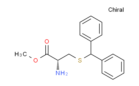 CAS No. 58885-37-3, (R)-Methyl 2-amino-3-(benzhydrylthio)propanoate