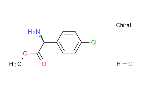 CAS No. 59410-89-8, methyl (R)-2-amino-2-(4-chlorophenyl)acetate hydrochloride