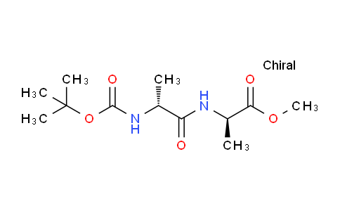 CAS No. 59602-19-6, (R)-Methyl 2-((R)-2-((tert-butoxycarbonyl)amino)propanamido)propanoate