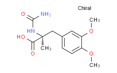 CAS No. 28861-00-9, (s)-2-(aminocarbonyl)-amino-3-(3,4-dimethoxyphenyl)-2-methylpropanoic acid