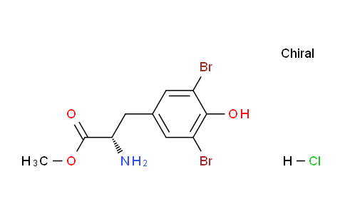 CAS No. 61039-29-0, (S)-Methyl 2-amino-3-(3,5-dibromo-4-hydroxyphenyl)propanoate hydrochloride