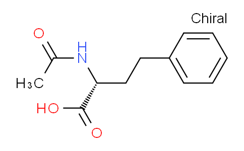 CAS No. 63393-59-9, (R)-2-acetamido-4-phenylbutanoic acid
