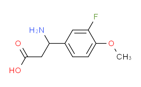 CAS No. 717-79-3, 3-Amino-3-(3-fluoro-4-methoxyphenyl)propanoic acid