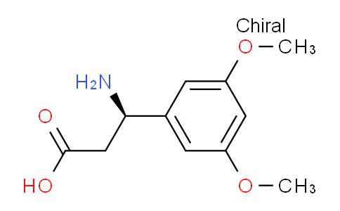 CAS No. 744193-65-5, (R)-3-amino-3-(3,5-dimethoxyphenyl)propanoic acid