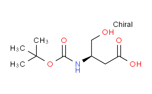 CAS No. 749208-35-3, (R)-3-((tert-butoxycarbonyl)amino)-4-hydroxybutanoic acid