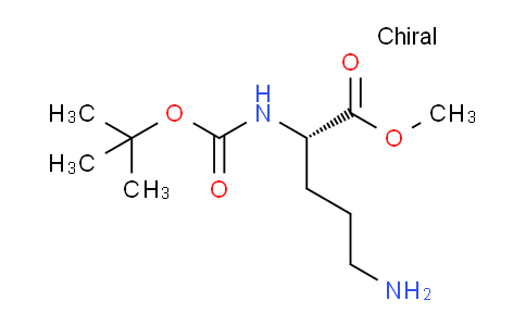 CAS No. 78397-39-4, methyl (S)-5-amino-2-((tert-butoxycarbonyl)amino)pentanoate