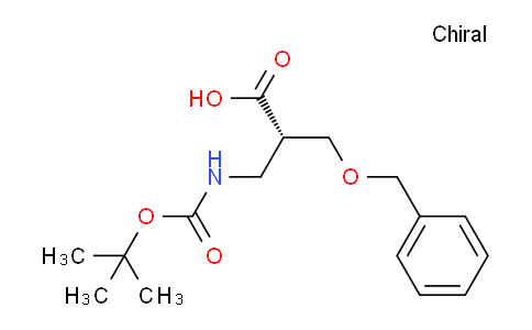 CAS No. 865704-62-7, (S)-3-(benzyloxy)-2-(((tert-butoxycarbonyl)amino)methyl)propanoic acid