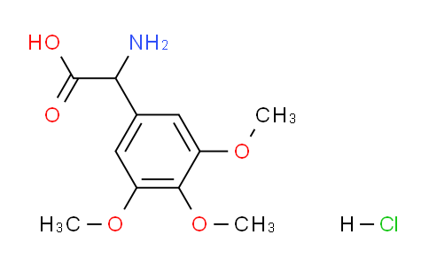CAS No. 86053-95-4, 2-Amino-2-(3,4,5-trimethoxyphenyl)acetic acid hydrochloride