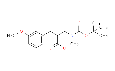 CAS No. 886364-83-6, 3-(tert-Butoxycarbonyl(methyl)amino)-2-(3-methoxybenzyl)propanoic acid