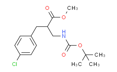 CAS No. 886366-43-4, methyl 3-((tert-butoxycarbonyl)amino)-2-(4-chlorobenzyl)propanoate