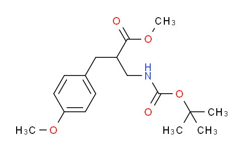 CAS No. 886366-52-5, methyl 3-((tert-butoxycarbonyl)amino)-2-(4-methoxybenzyl)propanoate