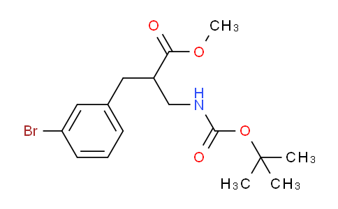 CAS No. 886366-58-1, methyl 2-(3-bromobenzyl)-3-((tert-butoxycarbonyl)amino)propanoate