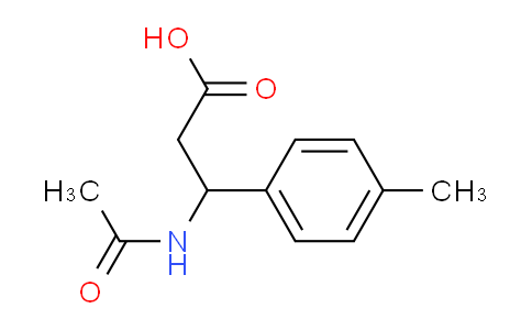 CAS No. 886363-72-0, 3-acetamido-3-(p-tolyl)propanoic acid