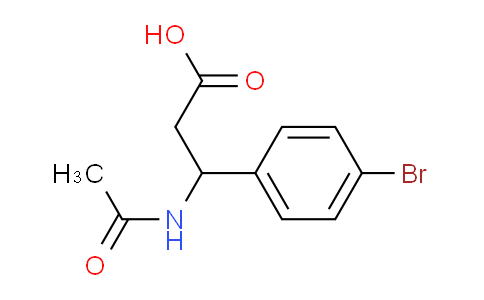 CAS No. 886363-73-1, 3-acetamido-3-(4-bromophenyl)propanoic acid
