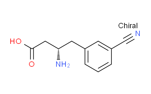 CAS No. 270065-85-5, (S)-3-amino-4-(3-cyanophenyl)butanoic acid