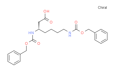 CAS No. 259195-59-0, (S)-3,7-bis(((benzyloxy)carbonyl)amino)heptanoic acid