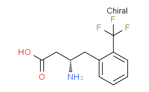 CAS No. 270065-73-1, (S)-3-amino-4-(2-(trifluoromethyl)phenyl)butanoic acid
