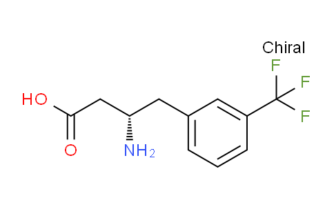 CAS No. 270065-76-4, (S)-3-amino-4-(3-(trifluoromethyl)phenyl)butanoic acid