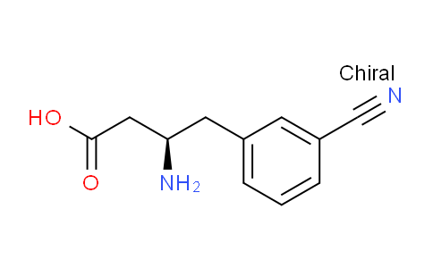 CAS No. 269726-82-1, (R)-3-amino-4-(3-cyanophenyl)butanoic acid