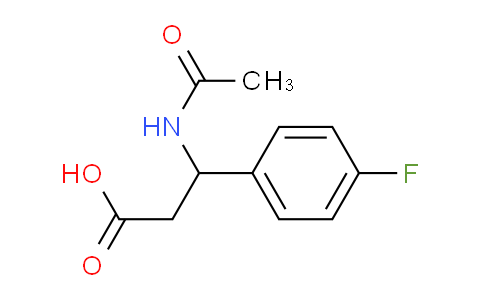 CAS No. 332052-58-1, 3-Acetylamino-3-(4-fluoro-phenyl)-propionic acid