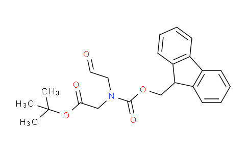CAS No. 330187-55-8, tert-butyl N-(((9H-fluoren-9-yl)methoxy)carbonyl)-N-(2-oxoethyl)glycinate