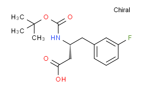 CAS No. 331763-66-7, Boc-(R)-3-amino-4-(3-fluorophenyl)-butyric acid
