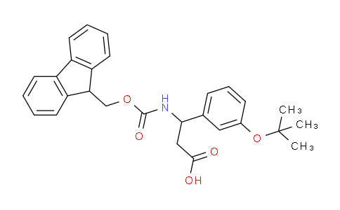 CAS No. 372144-16-6, 3-((((9H-Fluoren-9-yl)methoxy)carbonyl)amino)-3-(3-(tert-butoxy)phenyl)propanoic acid
