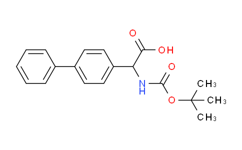 CAS No. 369403-44-1, 2-([1,1'-Biphenyl]-4-yl)-2-((tert-butoxycarbonyl)amino)acetic acid