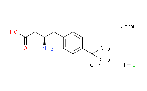 CAS No. 401916-47-0, (R)-3-amino-4-(4-(tert-butyl)phenyl)butanoic acid hydrochloride