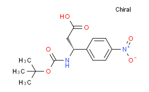 CAS No. 500770-85-4, (R)-3-(tert-Butoxycarbonylamino)-3-(4-nitrophenyl)propanoic acid