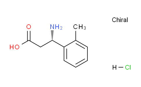 CAS No. 490034-62-3, (S)-3-Amino-3-(o-tolyl)propanoic acid hydrochloride