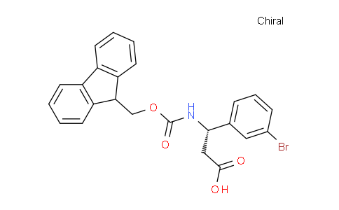 CAS No. 507472-18-6, (S)-3-((((9H-fluoren-9-yl)methoxy)carbonyl)amino)-3-(3-bromophenyl)propanoic acid