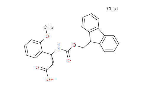 CAS No. 511272-31-4, (R)-3-((((9H-fluoren-9-yl)methoxy)carbonyl)amino)-3-(2-methoxyphenyl)propanoic acid