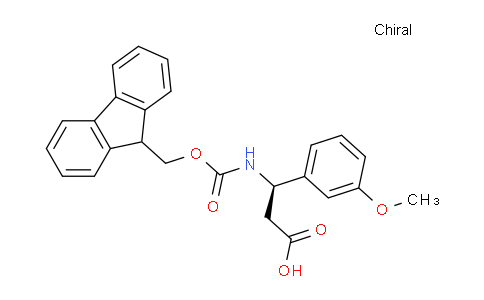 CAS No. 511272-32-5, (R)-3-((((9H-fluoren-9-yl)methoxy)carbonyl)amino)-3-(3-methoxyphenyl)propanoic acid