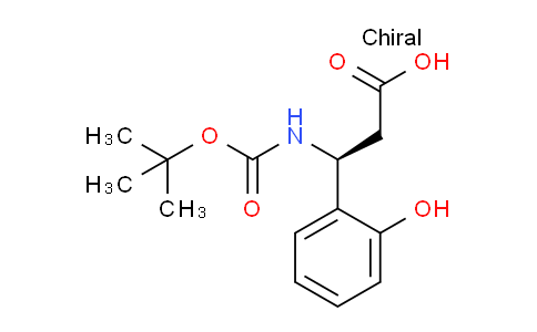CAS No. 499995-78-7, (S)-3-((tert-butoxycarbonyl)amino)-3-(2-hydroxyphenyl)propanoic acid