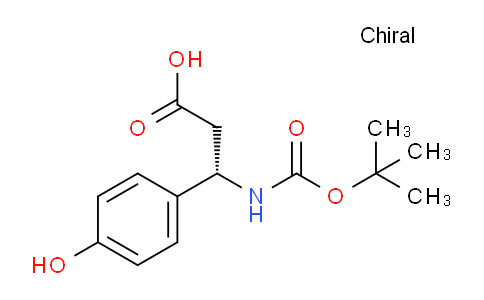 CAS No. 499995-80-1, (S)-3-((tert-butoxycarbonyl)amino)-3-(4-hydroxyphenyl)propanoic acid