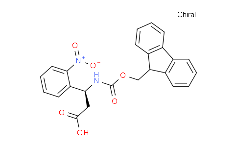 CAS No. 507472-25-5, (S)-3-((((9H-fluoren-9-yl)methoxy)carbonyl)amino)-3-(2-nitrophenyl)propanoic acid