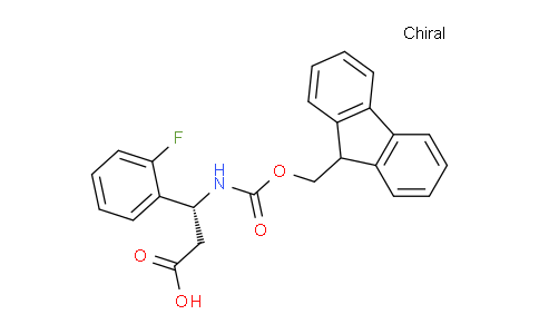CAS No. 511272-50-7, (R)-3-((((9H-fluoren-9-yl)methoxy)carbonyl)amino)-3-(2-fluorophenyl)propanoic acid