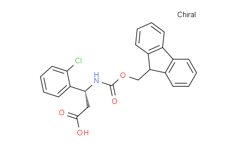 CAS No. 511272-52-9, (R)-3-((((9H-fluoren-9-yl)methoxy)carbonyl)amino)-3-(2-chlorophenyl)propanoic acid
