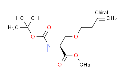 CAS No. 1346773-50-9, methyl O-(but-3-en-1-yl)-N-(tert-butoxycarbonyl)-L-serinate