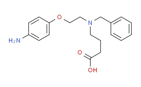 CAS No. 1245647-07-7, 4-((2-(4-aminophenoxy)ethyl)(benzyl)amino)butanoic acid