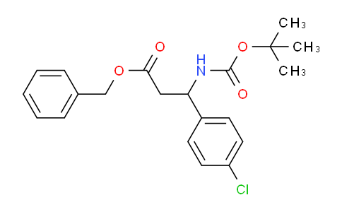 CAS No. 1017789-39-7, Benzyl 3-(tert-butoxycarbonylamino)-3-(4-chlorophenyl)propanoate
